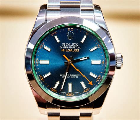 rolex.milgauss blue|Rolex Milgauss blue price.